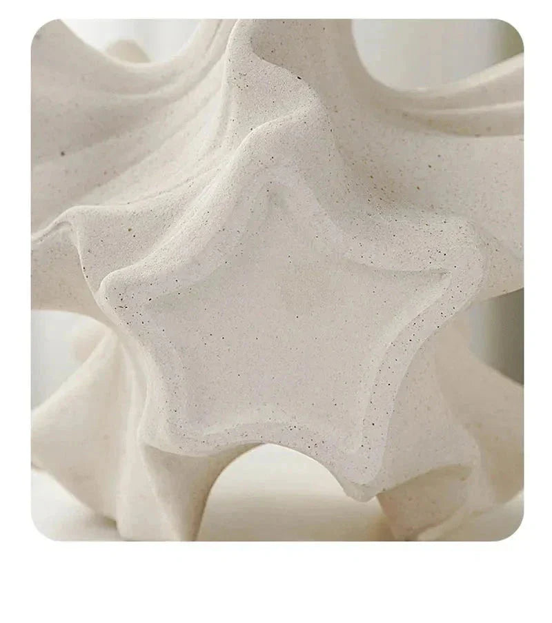 Escultura em Resina Vaso Decorativo para Flores - eFlix