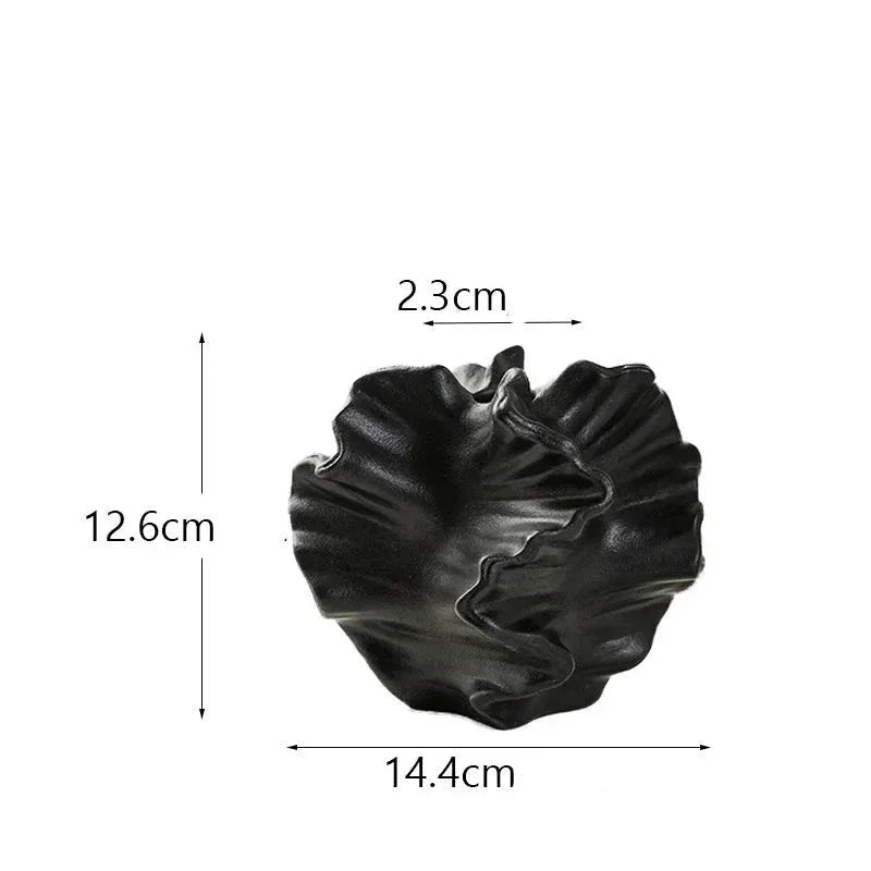 Escultura em Resina Vaso Decorativo para Flores - eFlix