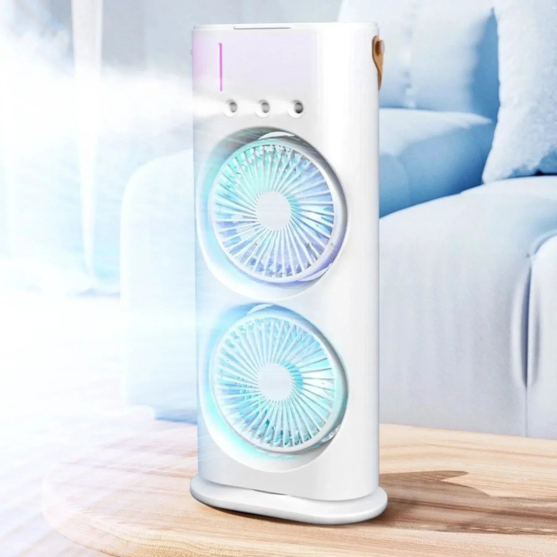 Ventilador Climatizador Duplo com Função Umidificador 3 em 1 - MaxVent