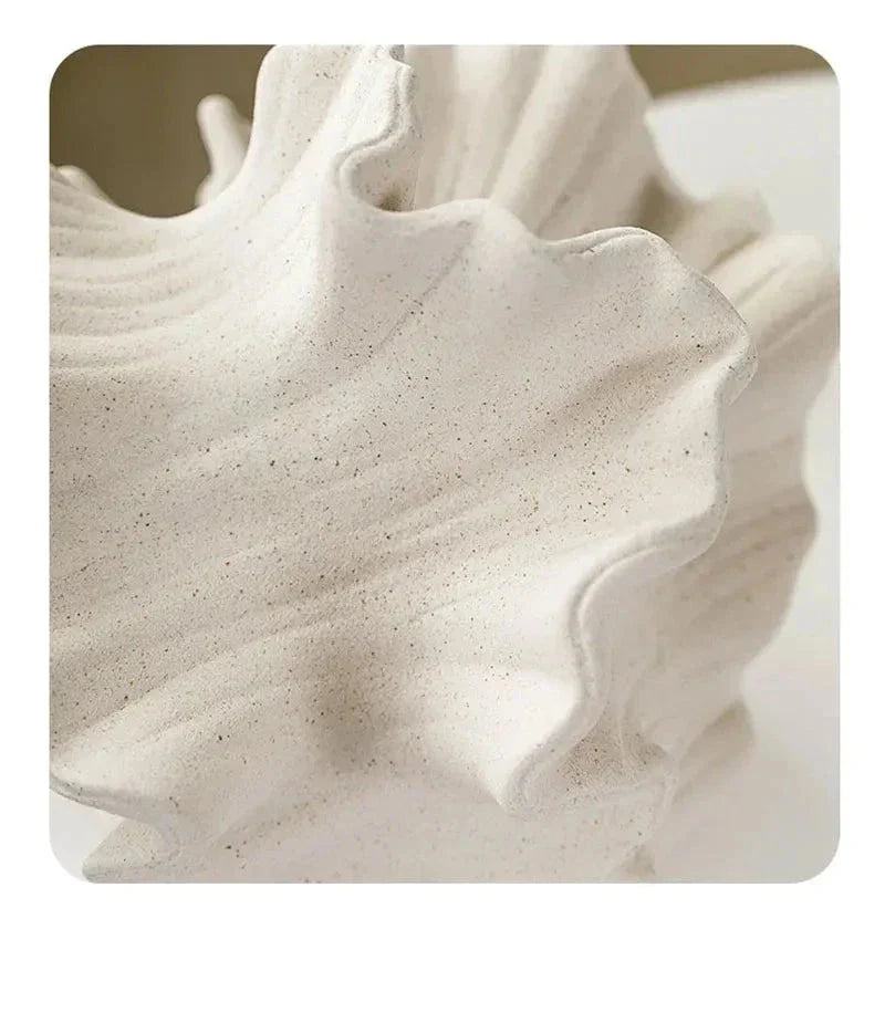 Escultura em Resina Vaso Decorativo para Flores - eFlix