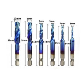 Kit 6 Brocas Roscas - Thread Drills