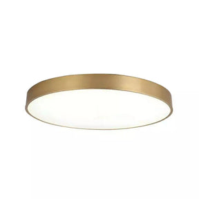 Luminária de Teto Decorativa Dourada Redonda LED - eFlix