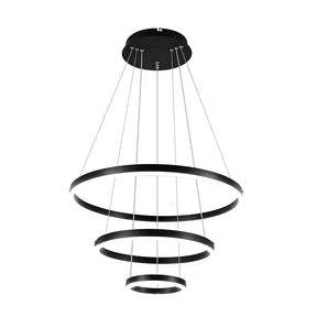 Lustre Pendente Triplo Led Circular Milan - eFlix