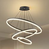 Lustre Pendente Triplo Led Circular Milan - eFlix