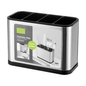 Porta Talheres em Inox com 4 Compartimentos - MultiFlix