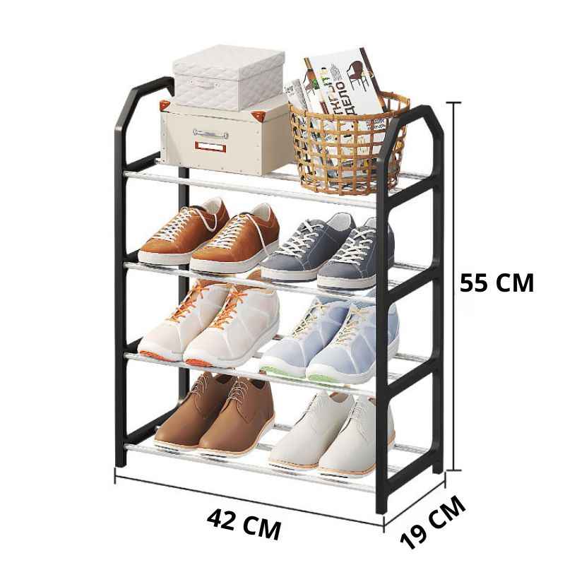 Sapateira Organizadora Vertical com 4 Andares - eFlix