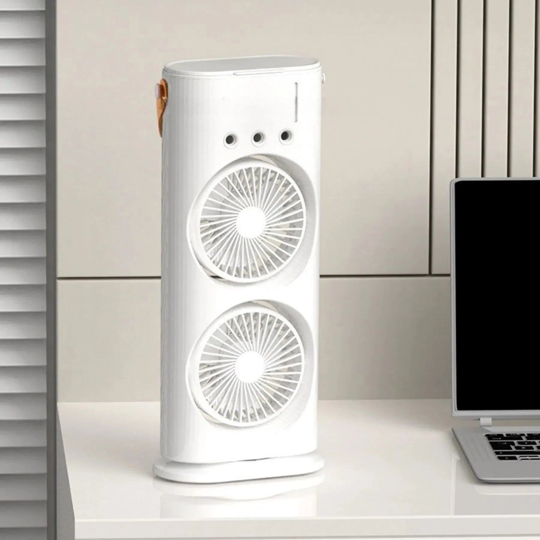 Ventilador Climatizador Duplo com Função Umidificador 3 em 1 - MaxVent