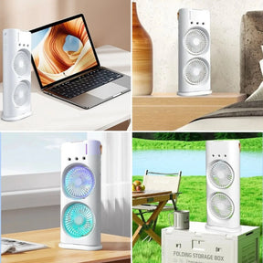 Ventilador Climatizador Duplo com Função Umidificador 3 em 1 - MaxVent